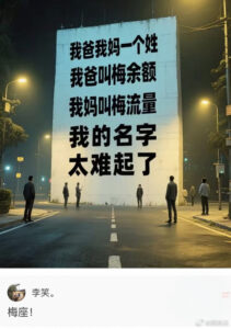 父母均姓梅，孩子取名引思考