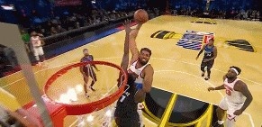 可惜！唐斯中路突击 起飞滑翔隔扣艾萨克被犯规破坏