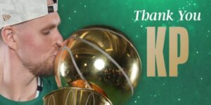 功勋！凯尔特人主场致敬波津 后者2023-2024赛季随队夺冠